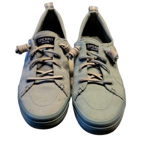 Sperry's, Light Blue Sneakers, No Tie- Twisty Ends, Flats, Slide On, Women's 7 R
